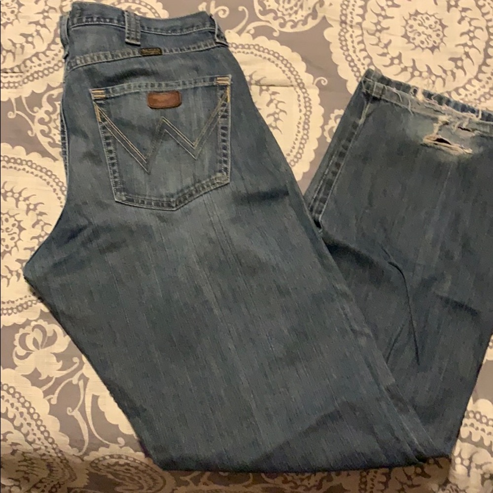Means wrangler 34/36 jeans
